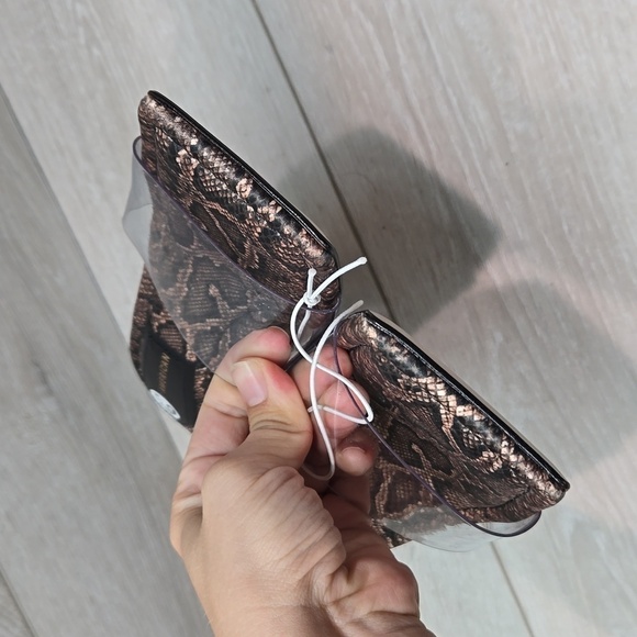 NEW Good American Women Square Toe Slide Heels Sandals shoes sz 6.5 - Picture 7 of 14